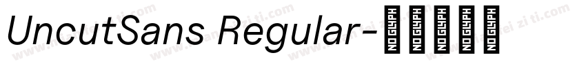 UncutSans Regular字体转换
